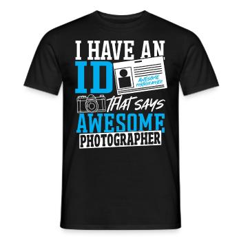 Fotograf Fotografieren Fotografie-Liebhaber Foto - Männer T-Shirt - Schwarz - Vorne - AI Model Male 178 light (178cm)