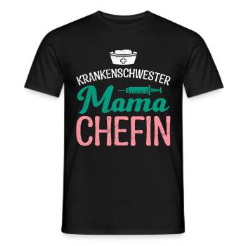 Mama Chefin Muttertag Mama Boss Supervisor - Männer T-Shirt - Schwarz - Vorne - AI Model Male 178 light (178cm)