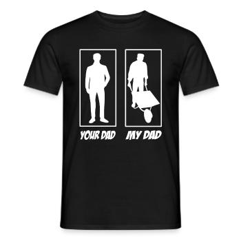 Your dad my dad horticulturist dad - Men's T-Shirt - black - Front - AI Model Male 178 light (178cm)