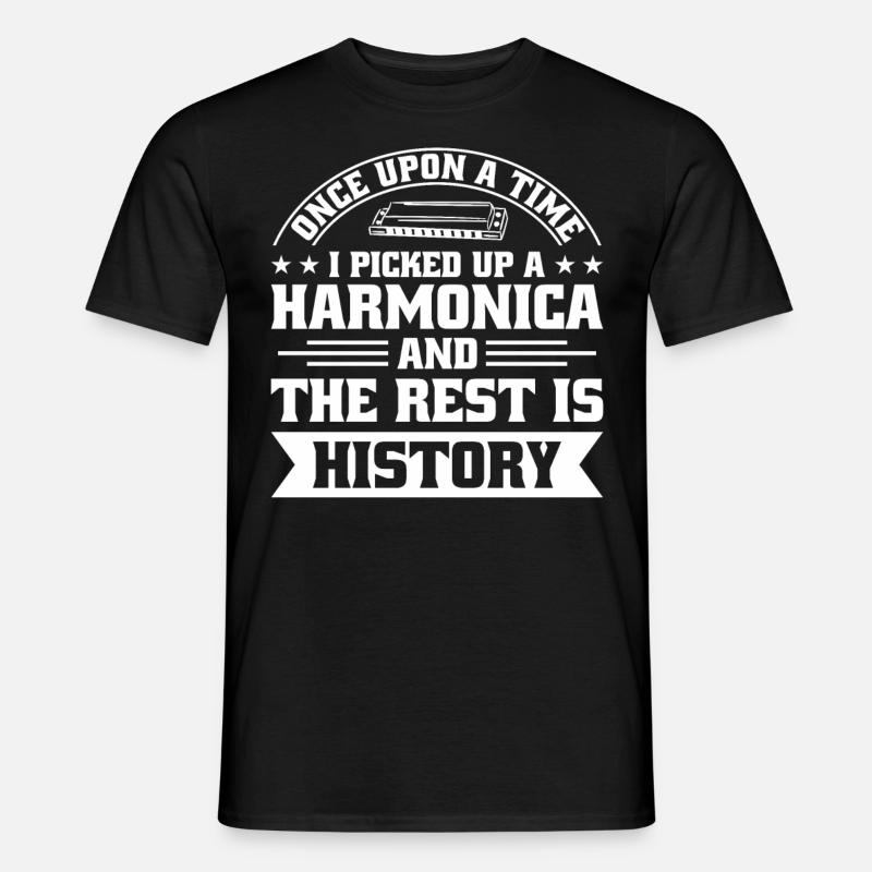 Harmonica Orgue à bouche Harmoniciste Joueur d’harmonica - T-shirt homme - noir