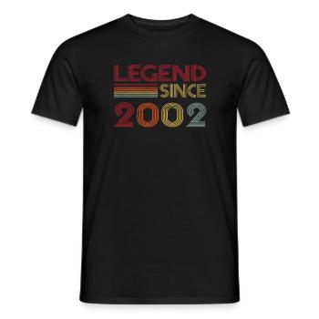 2002 Geburtstag Legend since Retro Vintage - Männer T-Shirt - Schwarz - Vorne - AI Model Male 178 light (178cm)