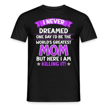 Coole Mama Muttertag weltbeste Mama Mothersday - Männer T-Shirt - Schwarz - Vorne - AI Model Male 178 light (178cm)