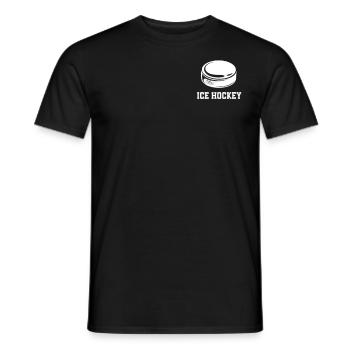 Eishockey Ice Hockey - Men's T-Shirt - black - Front - AI Model Male 178 light (178cm)