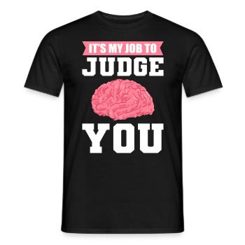 Psychologe Schulpsychologe Psychologie Psyche - Männer T-Shirt - Schwarz - Vorne - AI Model Male 178 light (178cm)