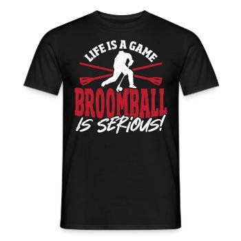 Broomball Broom Ball Broomball Lovers - T-shirt homme - noir - Devant - AI Model Male 178 light (178cm)