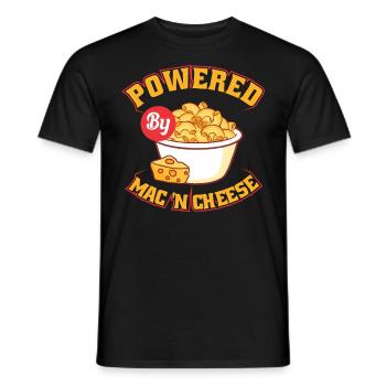 Macaroni au fromage Macaroni au fromage Pâtes et macaronis au fromage - T-shirt homme - noir - Devant - AI Model Male 178 light (178cm)