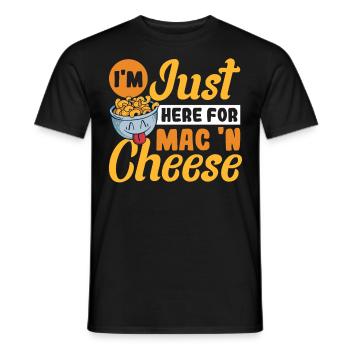 Macaroni au fromage macaroni et pâtes au fromage - T-shirt homme - noir - Devant - AI Model Male 178 light (178cm)