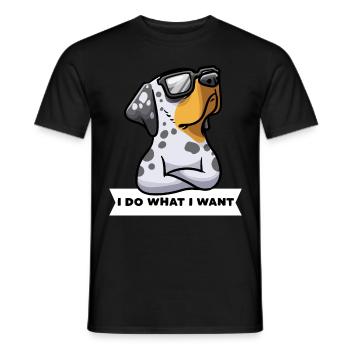 Stubborn Louisiana Catahoula Leopard Dog Catahoula - Men's T-Shirt - black - Front - AI Model Male 178 light (178cm)