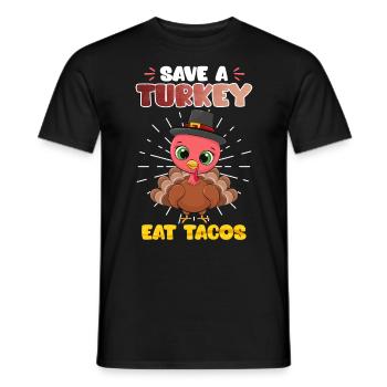 Rettet die Tiere Artenschutz Eat Tacos Umweltliebe - Männer T-Shirt - Schwarz - Vorne - AI Model Male 178 light (178cm)