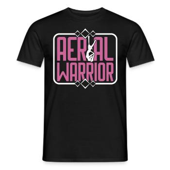 Aerial Silk / Aerial Yoga / Aerial Acrobatics Designs - Men's T-Shirt - black - Front - AI Model Male 178 light (178cm)
