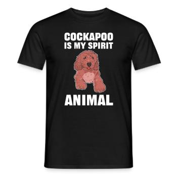 Cockapoo Is My Spirit Animal Cockapoo Dog - Männer T-Shirt - Schwarz - Vorne - AI Model Male 178 light (178cm)