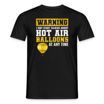 Montgolfière Montgolfière Montgolfière - T-shirt homme - noir - Devant - AI Model Male 178 light (178cm)