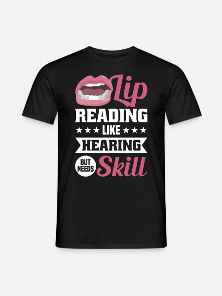 Deaf Deaf Sign Language Deaf Pride - Men's T-Shirt - black