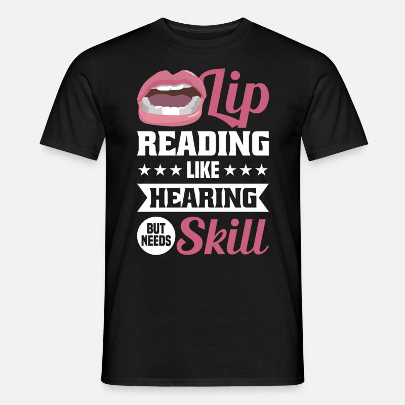 Deaf Deaf Sign Language Deaf Pride - Men’s T-shirt - black