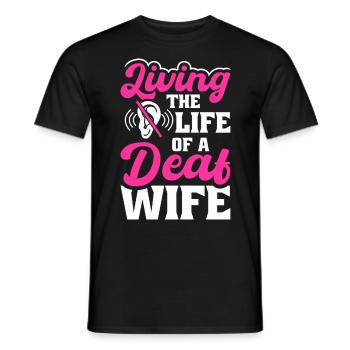Langue des signes sourde Fierté sourde - T-shirt homme - noir - Devant - AI Model Male 178 light (178cm)
