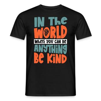 Langue des signes sourde Fierté sourde - T-shirt homme - noir - Devant - AI Model Male 178 light (178cm)