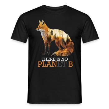 There is no Planet B endangered species - Men's T-Shirt - black - Front - AI Model Male 178 light (178cm)
