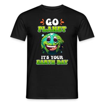 Earth Day Mission Erde & Klimaschutz Umwelt - Männer T-Shirt - Schwarz - Vorne - AI Model Male 178 light (178cm)