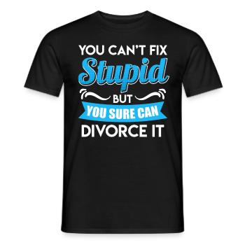 Divorce Party Cool Ex-Man Divorce - Men's T-Shirt - black - Front - AI Model Male 178 light (178cm)