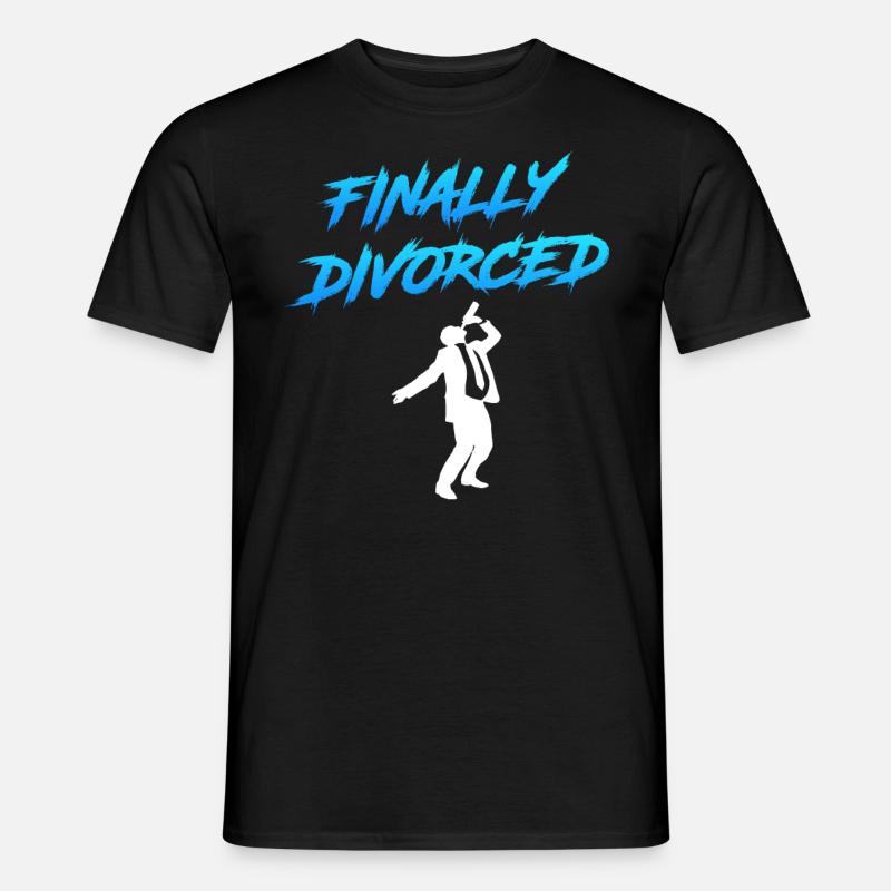 Endlich geschieden Scheidungsparty Scheidung - Männer T-Shirt - Schwarz