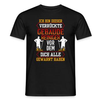 Dieser verrückte Gebäudereiniger Fensterputzer - Männer T-Shirt - Schwarz - Vorne - AI Model Male 178 light (178cm)