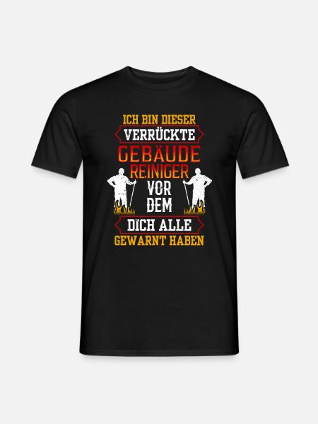 Dieser verrückte Gebäudereiniger Fensterputzer - Männer T-Shirt - Schwarz