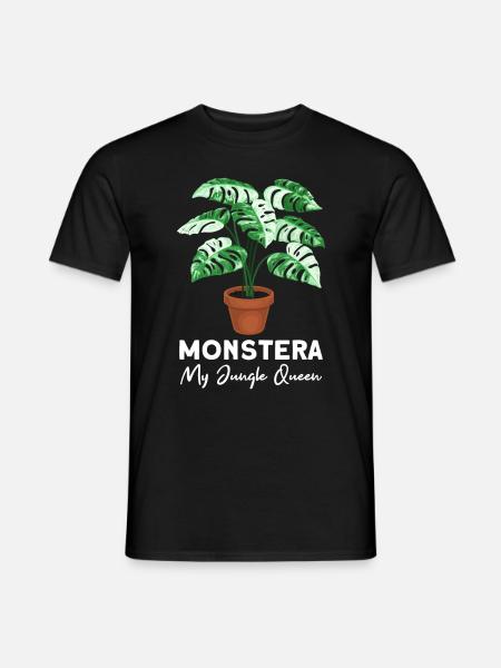 Monstera My Jungle Queen - Men's T-Shirt - black