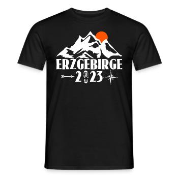 Erzgebirge 2023 - Männer T-Shirt - Schwarz - Vorne - AI Model Male 178 light (178cm)