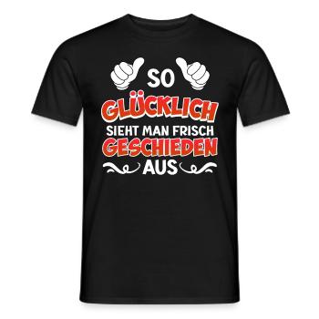 Scheidungsparty frisch geschieden Scheidung - Männer T-Shirt - Schwarz - Vorne - AI Model Male 178 light (178cm)