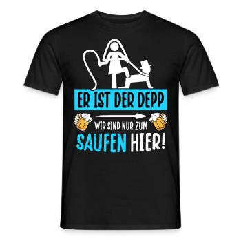 JGA T-Shirt Männer Junggesellenabschied Poltern - Männer T-Shirt - Schwarz - Vorne - AI Model Male 178 light (178cm)