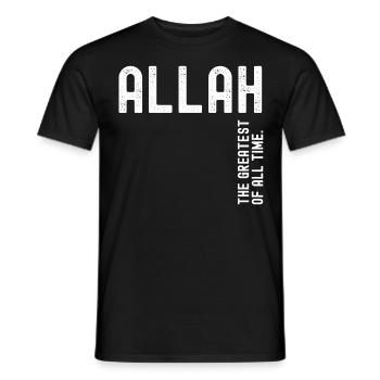 Allah le plus grand de tous les temps - T-shirt homme - noir - Devant - AI Model Male 178 light (178cm)