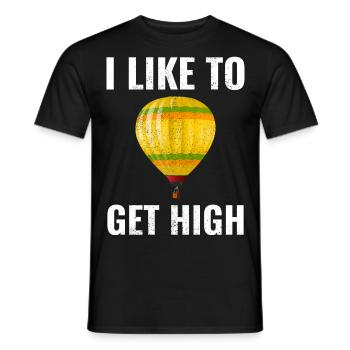 Montgolfière Montgolfière Montgolfière - T-shirt homme - noir - Devant - AI Model Male 178 light (178cm)
