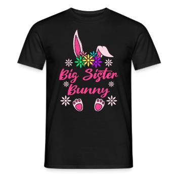 Schwester Hase Osterhasen Schwester Bunny - Männer T-Shirt - Schwarz - Vorne - AI Model Male 178 light (178cm)