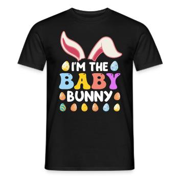 Baby Hase Osterhasen Cute Osterfreunde Kinder - Männer T-Shirt - Schwarz - Vorne - AI Model Male 178 light (178cm)