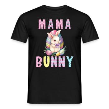Easter Bunny Mama Rabbit Easter Mother Rabbit - Men's T-Shirt - black - Front - AI Model Male 178 light (178cm)