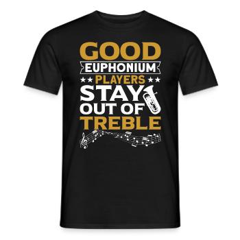 Euphonium Euphonium Player Brass Euphonist - Men's T-Shirt - black - Front - AI Model Male 178 light (178cm)