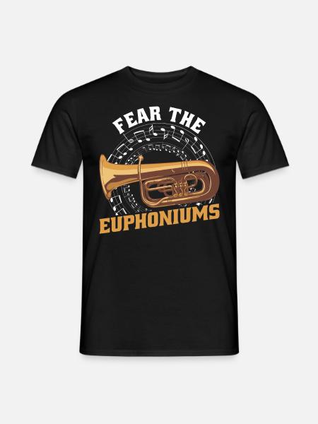 Euphonium Euphoniumspieler Blechbläser Euphonist - Männer T-Shirt - Schwarz