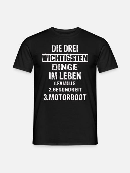 Motorboot - Männer T-Shirt - Schwarz