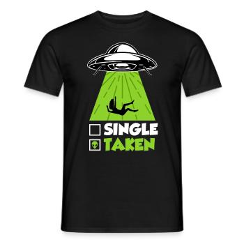 Ufo Single Men Fantasme pris par Aliens Herren - T-shirt homme - noir - Devant - AI Model Male 178 light (178cm)