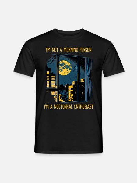 Nocturnal Enthusiast - Men's T-Shirt - black