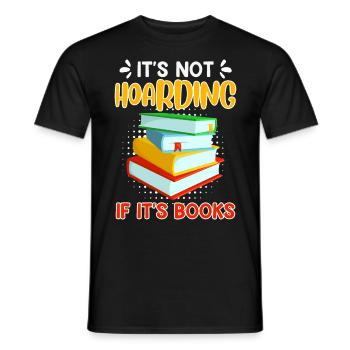 Book lovers Book lovers Books Reading friends - Men's T-Shirt - black - Front - AI Model Male 178 light (178cm)