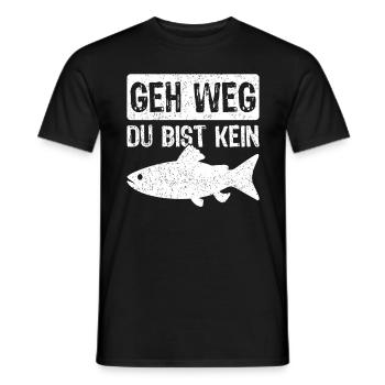 Angler Angeln Fischer Fischen Angel Spruch - Männer T-Shirt - Schwarz - Vorne - AI Model Male 178 light (178cm)