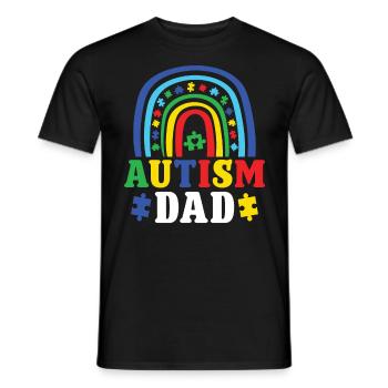 Autismus Autism Dad Toleranz Autism Awareness - Männer T-Shirt - Schwarz - Vorne - AI Model Male 178 light (178cm)