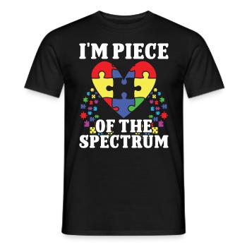 Autismus Piece Of Spectrum Sensibilisation à l’autisme - T-shirt homme - noir - Devant - AI Model Male 178 light (178cm)