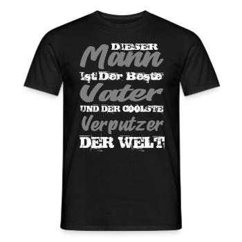 Verputzer - Männer T-Shirt - Schwarz - Vorne - AI Model Male 178 light (178cm)