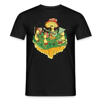 Hippie Mushrooms Shrooms Psychedelic Mushroomhead - Männer T-Shirt - Schwarz - Vorne - AI Model Male 178 light (178cm)