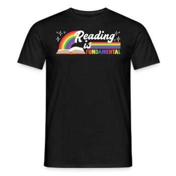 Reading Love Book Lovers Bookworm Book Lovers - Men's T-Shirt - black - Front - AI Model Male 178 light (178cm)