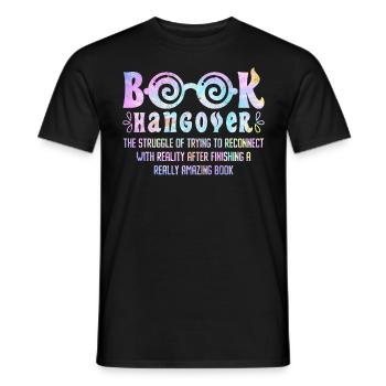 Books Hangover Book Lovers Bookworm Reading Fans - Men's T-Shirt - black - Front - AI Model Male 178 light (178cm)