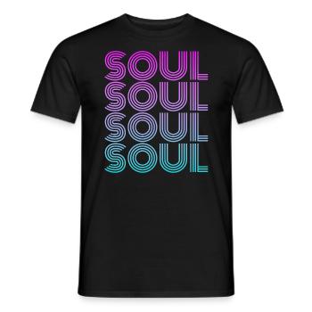 Soul Musik - Männer T-Shirt - Schwarz - Vorne - AI Model Male 178 light (178cm)