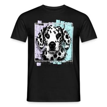 Dalmate - T-shirt homme - noir - Devant - AI Model Male 178 light (178cm)